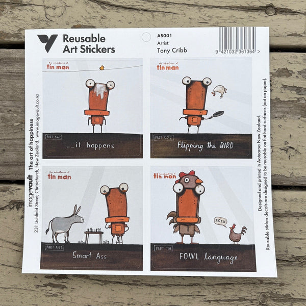 Tin Man Stickers #1
