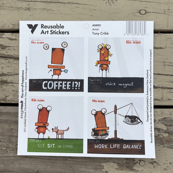 Tin Man Stickers #2