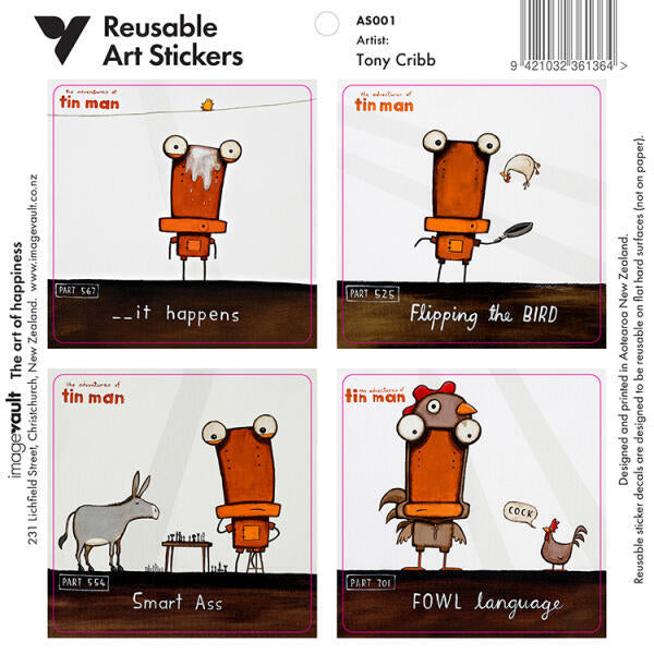 Tin Man Stickers 1