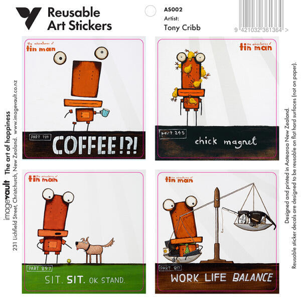 Tin Man Stickers 2